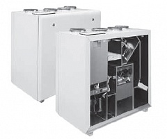 UniMAX-R V EC с водяным нагревателем и вертикальным выбросом воздуха